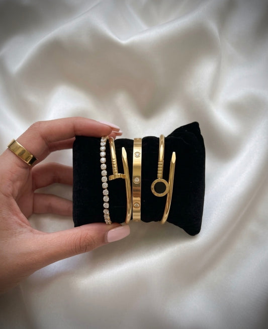 Gold Luxe bracelet set